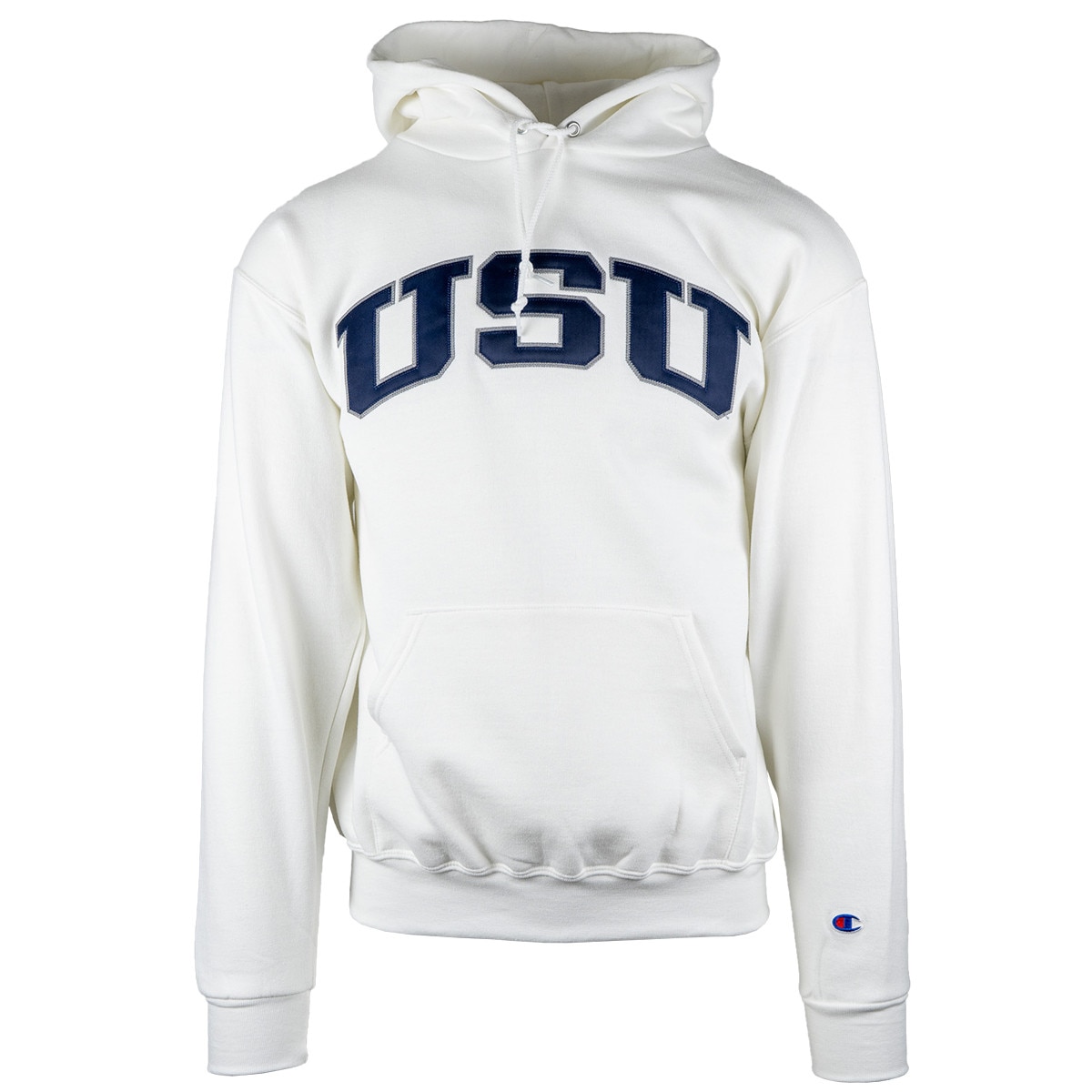 USU Champion hoodie white